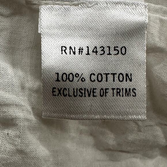 Vacate The Label Women's Medium White Dress Sleeveless Ruffles V-Neck - Picture 10 of 10